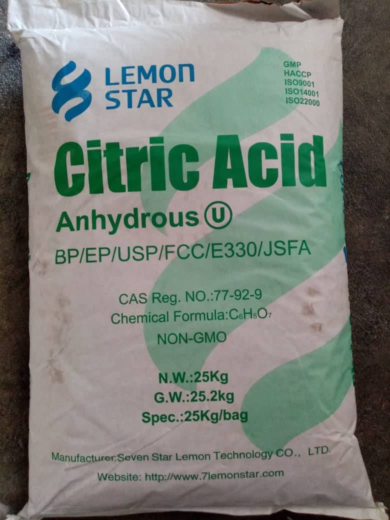 سیتریک اسید خشک(بدون آب)، گرید آرایشی بهداشتی و خوراکی Lemon Star