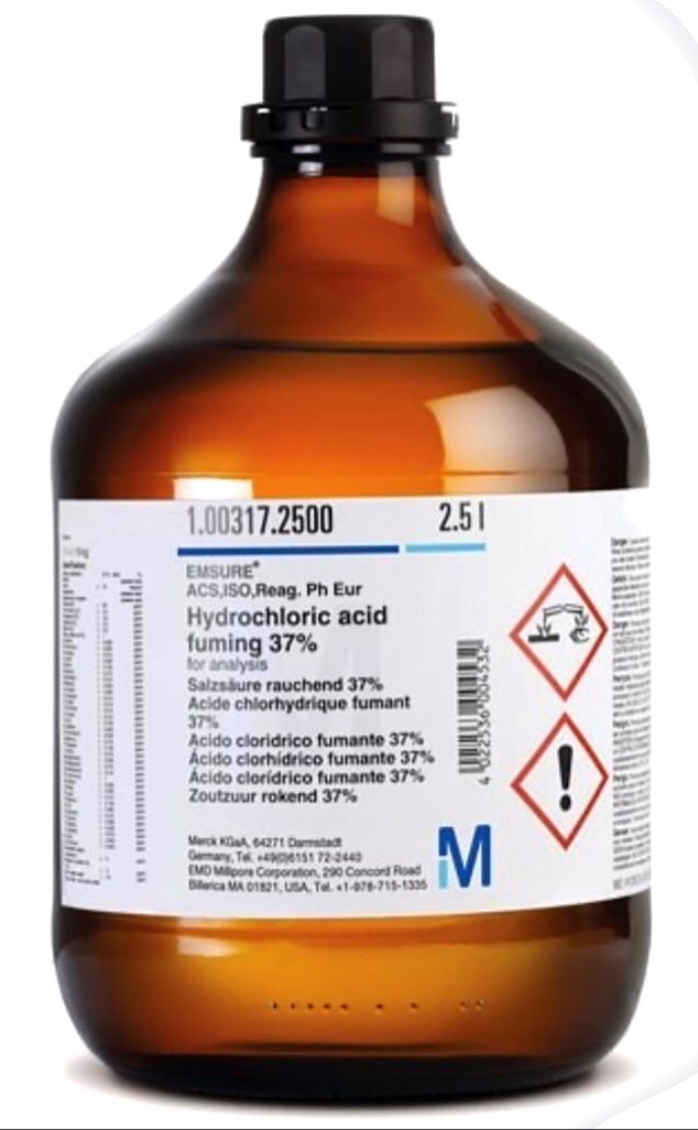 هیدروکلریک(کلریدریک) اسید مرک ، کد 100314