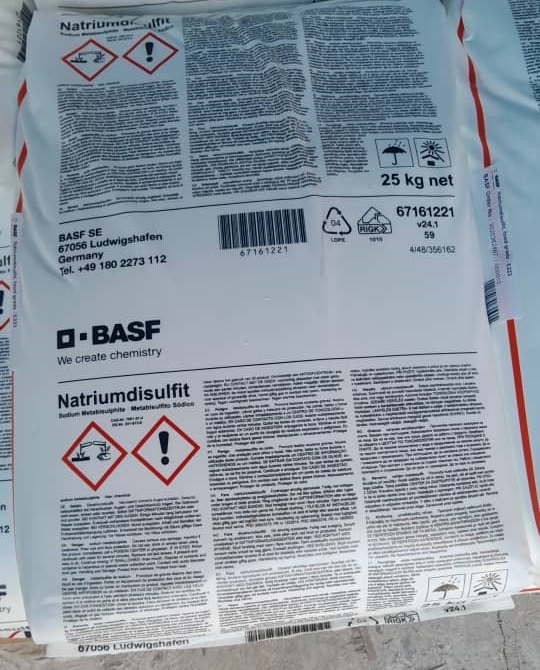 متابی سولفیت سدیم BASF آلمان، گرید خوراکی